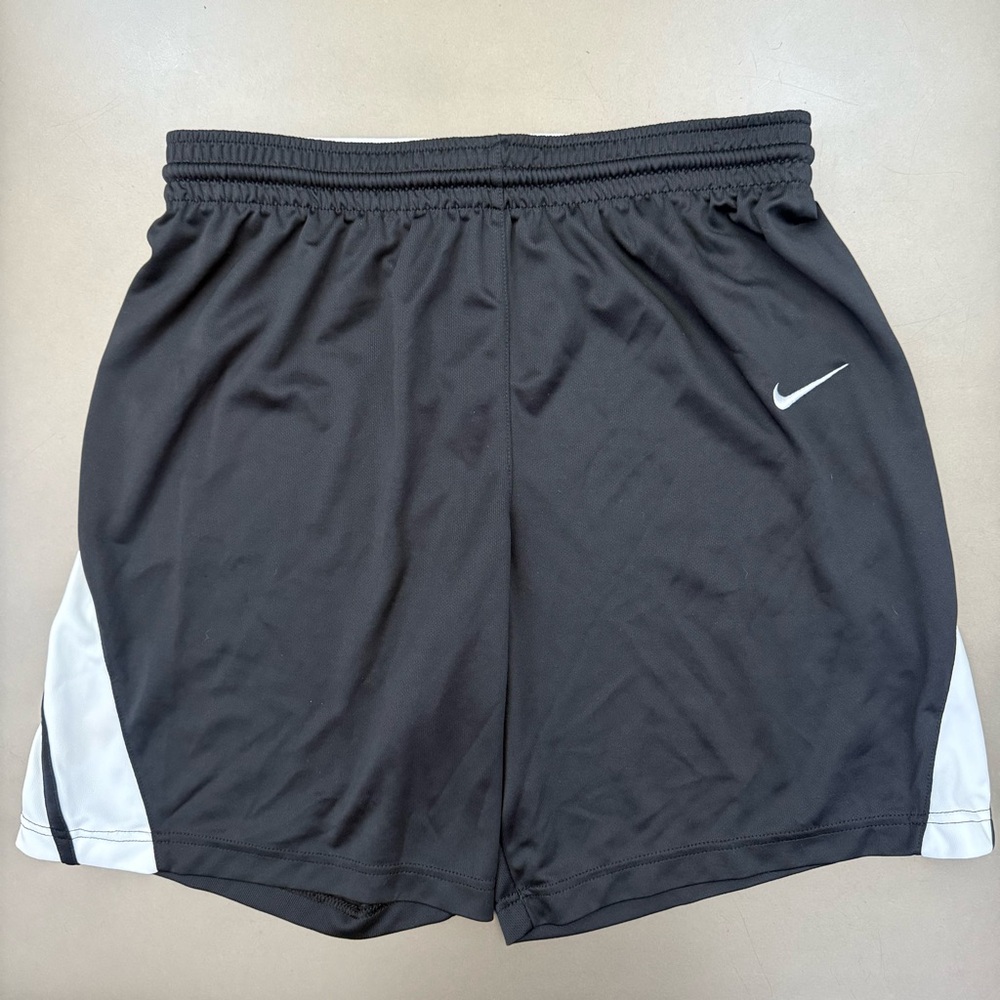 Nike Men’s Black and White Dri-Fit Shorts - Size Large